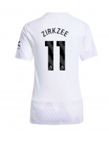 Manchester United Joshua Zirkzee #11 Venkovní Dres pro Dámské 2025-26 Krátký Rukáv